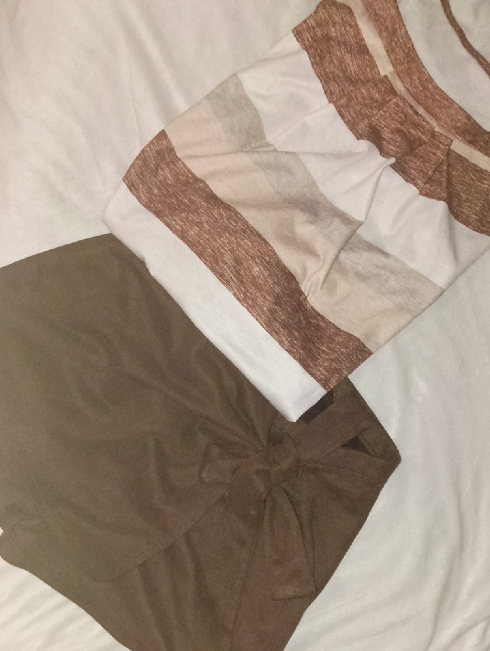 Women’s Brown Tie-Front Shorts